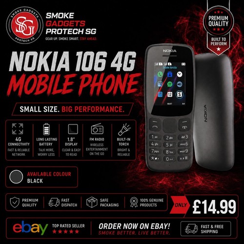 Nokia 106 black - nokia, (unlocked)